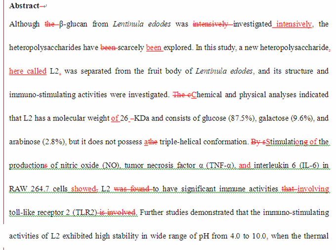 SCI论文英语润色范,Journal of Agricultural and Food Chemistry( IF 2.906)发表案例