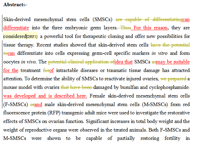 SCI论文英语润色范例，PLoS ONE（ IF 3.534）发表案例