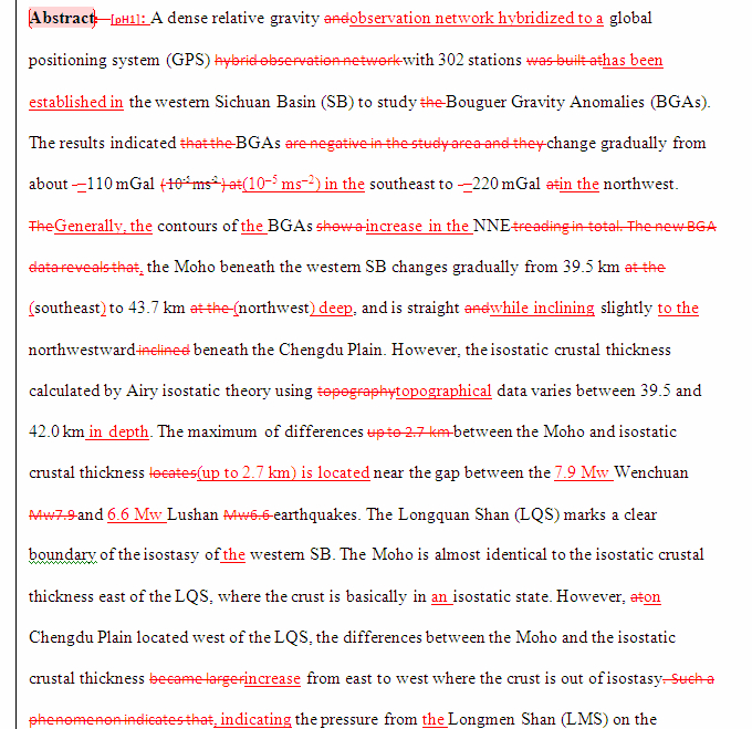 SCI论文英语润色Journal of Geophysical Research: Solid Earth（ IF 		3.440）发表案例