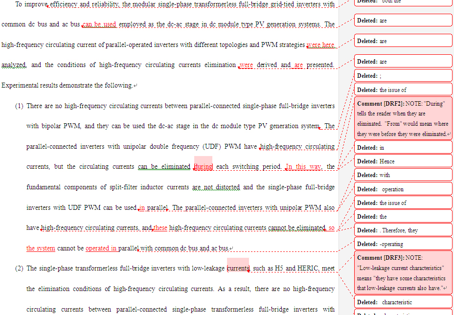 SCI论文英语润色范例，IEEExplore发表案例